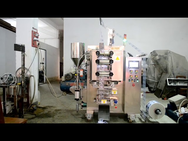 Pote de molho automático vertical forma preencher selo máquina de embalagem